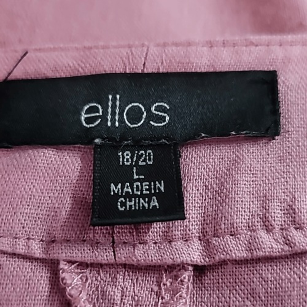 Ellos Dusty Pink V-Neck Short Sleeve Top - Picture 10 of 12